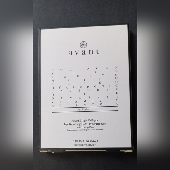 AVANT SKINCARE Hydra-Bright Collagen Eye Restoring Pads NEW IN BOX - Picture 2 of 3